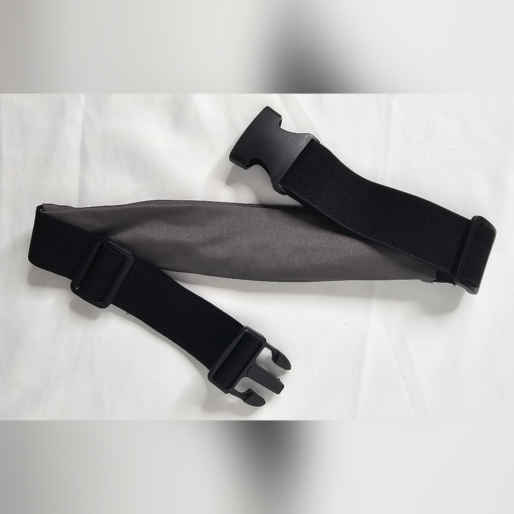 FITKICKS Unisex women’s Men's Gray & Black Waist Fanny Belt Bag - Picture 3 of 7